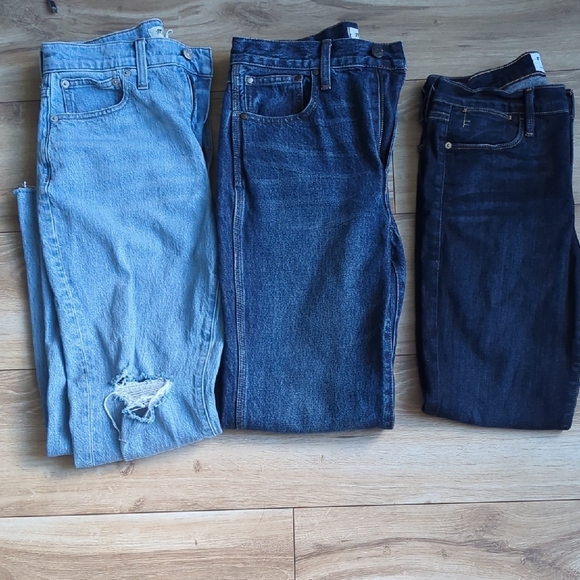 Lot of 3 Women's Jeans Madewell & Frame Denim Women's Size 27 - Picture 5 of 12